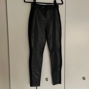 Bailey 44 Stretch Faux Leather Legging with elastic waistband